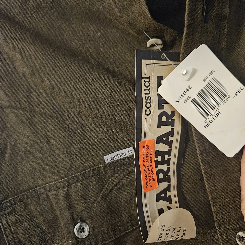 Carhartt Men's Brown Casual Button Down Shirt - Picture 2 of 4